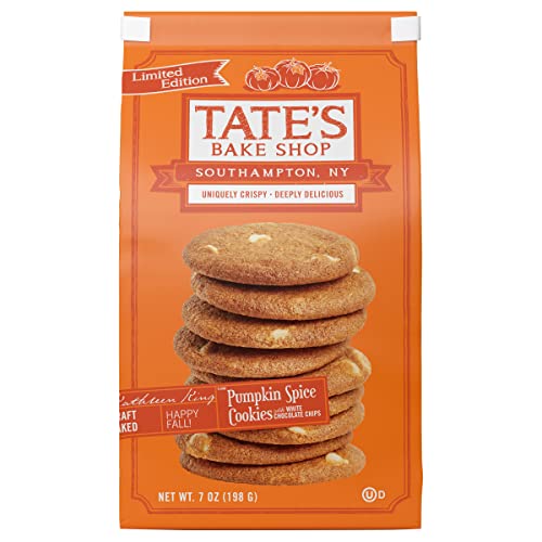 0810291000920 - TATES BAKE SHOP PUMPKIN SPICE COOKIES WITH WHITE CHOCOLATE CHIPS, LIMITED EDITION, 7 O
