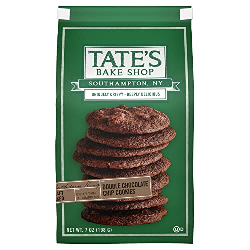 0810291001064 - TATE'S BAKE SHOP ALL NATURAL DOUBLE CHOCOLATE CHIP COOKIES 7OZ (PACK OF 3)