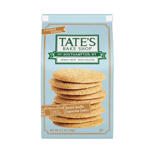 0810291007783 - TATES BAKE SHOP TOASTED VANILLA CAPPUCCINO COOKIES, LIMITED EDITION, 6.5 OZ