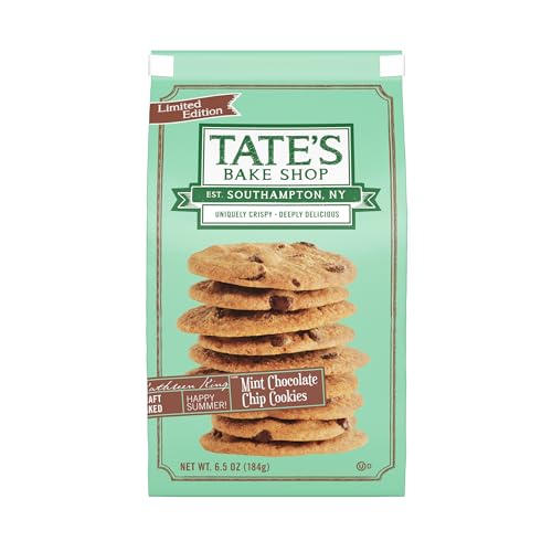 0810291007943 - TATES BAKE SHOP MINT CHOCOLATE CHIP COOKIES, LIMITED EDITION, 6.5 OZ