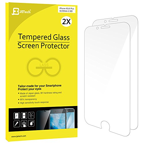 0810298028187 - IPHONE 6S PLUS SCREEN PROTECTOR, JETECH® 2-PACK PREMIUM TEMPERED GLASS SCREEN PROTECTOR FILM FOR APPLE IPHONE 6 PLUS AND IPHONE 6S PLUS NEWEST MODEL 5.5