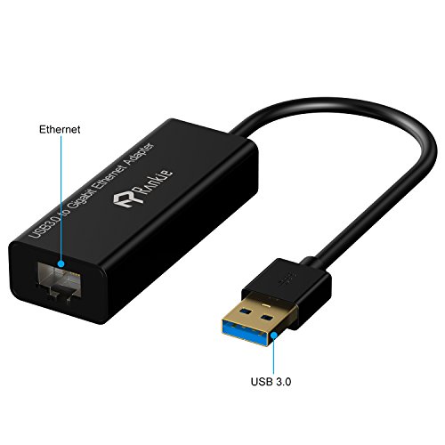0810298029122 - USB NETWORK ADAPTER, RANKIE® SUPERSPEED USB 3.0 TO RJ45 GIGABIT ETHERNET NETWORK ADAPTER