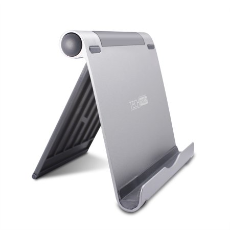 0810357022071 - IPAD PRO STAND, TECHMATTE MULTI-ANGLE ALUMINUM HOLDER FOR IPAD PRO 12.9 9.7 INCH TABLETS, E-READERS AND SMARTPHONES - XL-SIZE STAND