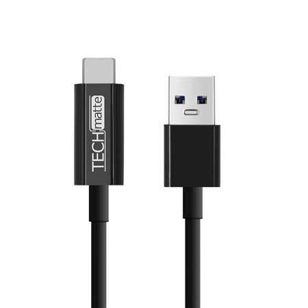 0810357022545 - USB TYPE C CABLE (1 FT), TECHMATTE USB 3.0 TYPE C TO TYPE A (USB-C TO USB) CABLE FOR NEXUS 5X, 6P AND LG G5 (1 FOOT, BLACK)