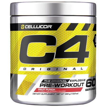 0810390023943 - CELLUCOR C4 PRE WORKOUT SUPPLEMENTS WITH CREATINE, NITRIC OXIDE, BETA ALANINE AND ENERGY, 60 SERVINGS, FRUIT PUNCH