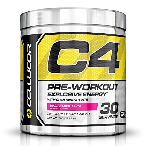 0810390024018 - CELLUCOR C4 PRE WORKOUT SUPPLEMENTS WITH CREATINE, NITRIC OXIDE, BETA ALANINE AND ENERGY, 30 SERVINGS, WATERMELON