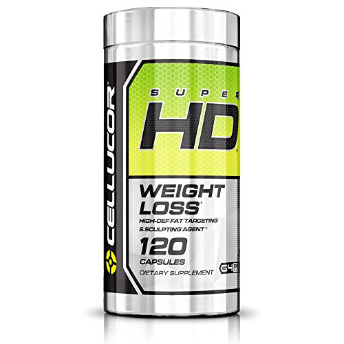 0810390024834 - CELLUCOR SUPER HD THERMOGENIC FAT BURNER SUPPLEMENT FOR WEIGHT LOSS, 120 CAPSULES