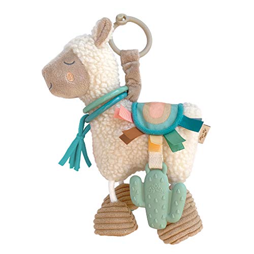 0810434034249 - ITZY RITZY LINK & LOVE TOY FOR STROLLER, CAR SEAT OR ACTIVITY GYM, LLAMA