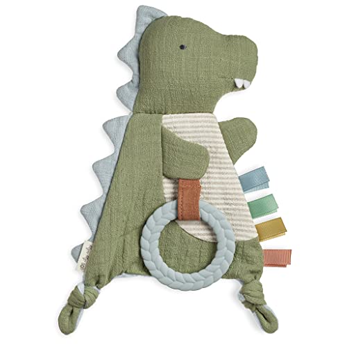 0810434037929 - ITZY RITZY BITZY CRINKLE; SENSORY CRINKLE TOY WITH TEETHER, DINO