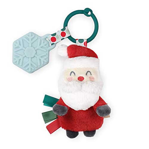 0810434038827 - ITZY RITZY ITZY PAL INFANT TOY & TEETHER; INCLUDES LOVEY, CRINKLE SOUND, TEXTURED RIBBONS & SILICONE TEETHER, NICK THE SANTA