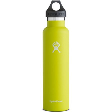 0810497021972 - HYDRO FLASK VACUUM INSULATED STAINLESS STEEL WATER BOTTLE, STANDARD MOUTH - 240Z, CITRON