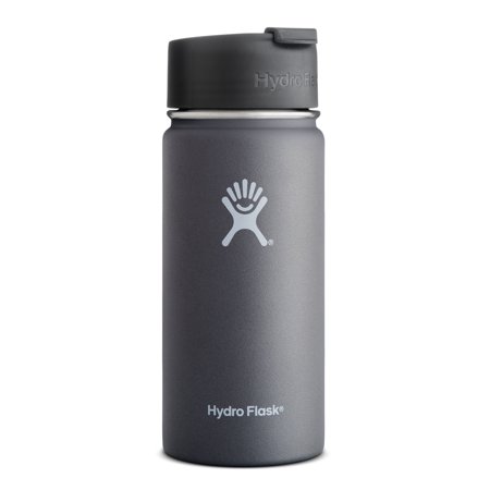0810497022160 - HYDRO FLASK 16 OZ VACUUM INSULATED STAINLESS STEEL WATER BOTTLE, WIDE MOUTH W/HYDRO FLIP CAP, GRAPHITE