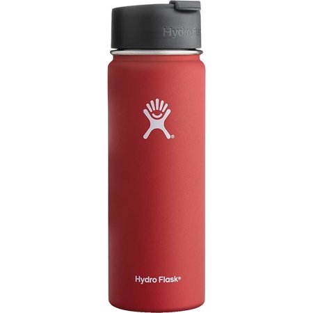 0810497022375 - HYDRO FLASK 20 OZ VACUUM INSULATED STAINLESS STEEL WATER BOTTLE, WIDE MOUTH W/HYDRO FLIP CAP, LAVA