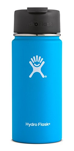 0810497022443 - HYDRO FLASK VACUUM INSULATED STAINLESS STEEL WATER BOTTLE, WIDE MOUTH WITH HYDRO FLIP CAP - PACIFIC