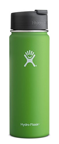 0810497022467 - HYDRO FLASK 20 OZ VACUUM INSULATED STAINLESS STEEL WATER BOTTLE, WIDE MOUTH W/HYDRO FLIP CAP, KIWI
