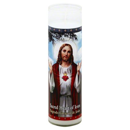 0810521011030 - HEART OF JESUS WHITE 1.0 CT 1 CANDLE
