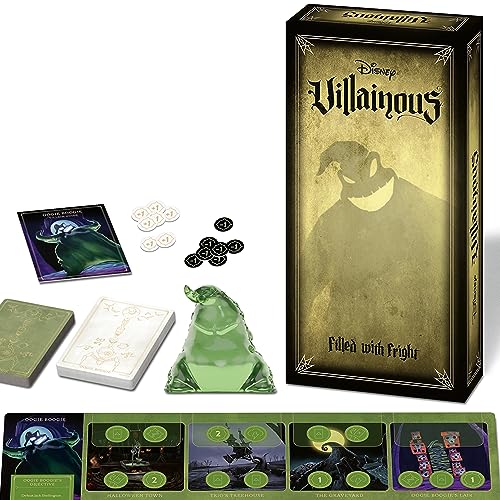 0810558019672 - RAVENSBURGER DISNEY VILLAINOUS: FILLED WITH FRIGHT STRATEGY BOARD GAME FOR AGES 10 & UP – THE NEWEST EXPANSION IN THE AWARD-WINNING LINE
