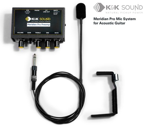 0810604020355 - K&K SOUND MERIDIAN PRO EXTERNAL GUITAR MICROPHONE SYSTEM W/PREAMP