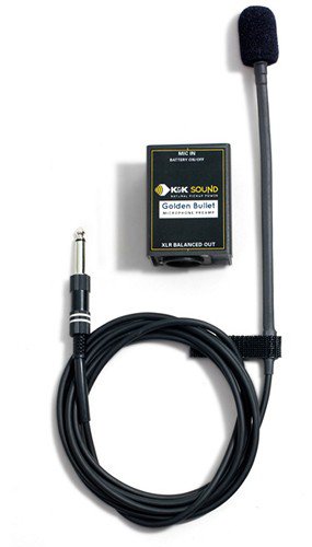 0810604020638 - K&K SOUND GOLDEN BULLET STRINGED INSTRUMENT MICROPHONE WITH PREAMP, XLR OUT
