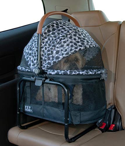 0810684000742 - PET GEAR VIEW 360 PET CARRIER & CAR SEAT WITH BOOSTER SEAT FRAME FOR SMALL DOGS & CATS WITH MESH VENTILATION FOR EASY VIEWING, GREY ANIMAL