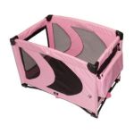 0810684004269 - PORTABLE PET KENNEL PINK ICE MEDIUM 36.5 IN