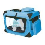 0810684004726 - GENERATION II DELUXE PORTABLE SOFT DOG CRATE IN OCEAN BLUE EXTRA-SMALL 21 IN
