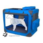 0810684004757 - GENERATION II DELUXE PORTABLE SOFT DOG CRATE IN BLUE SKY MEDIUM