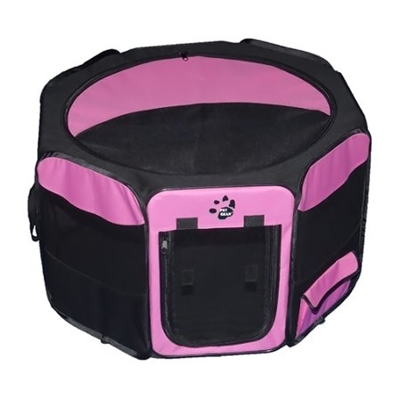 0810684007215 - OCTAGON PET PEN WITH REMOVABLE TOP IN PINK SIZE 36