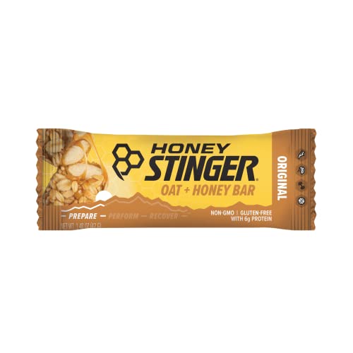 0810815026597 - HONEY STINGER OAT + HONEY BAR | ORIGINAL | ENERGY PACKED FOOD TO PREPARE FOR EXERCISE, ENDURANCE AND PERFORMANCE | SPORTS NUTRITION SNACK BAR | PRE-WORKOUT, PROTEIN, GLUTEN FREE | BOX OF 12