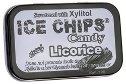 0810906020084 - ICE CHIPS CANDY LICORICE SINGLE PACK, 1.76OZ.