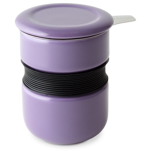0811017020277 - FORLIFE CURVE ASIAN STYLE TEA CUP WITH INFUSER AND LID, 12-OUNCE, PURPLE