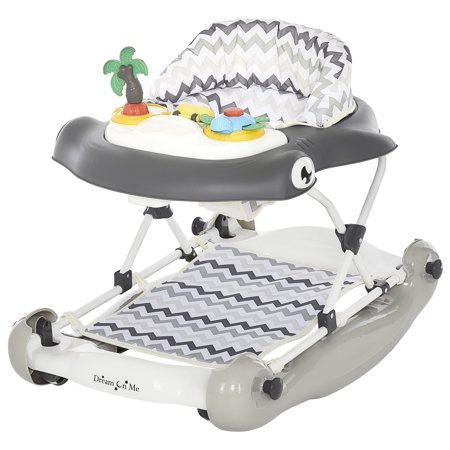 0811048037909 - DREAM ON ME 2-IN-1 ALOHA FUN ACTIVITY BABY WALKER AND ROCKER