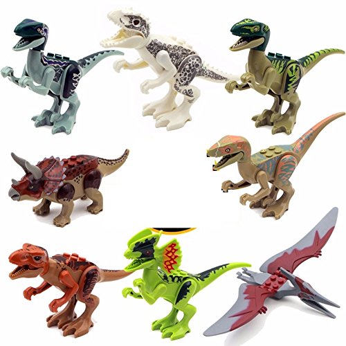 8111160297840 - TOY JURASSIC WORLD PARK DINOSAURS MINIFIGURES TOYS BUILDING BLOCKS BRICKS EDUCATIONAL PACK SET COLLECTION GIFT CHRISTMAS GIFT FOR BOY KIDS GIRLS, 2 YEARS UP 8PCS/SET