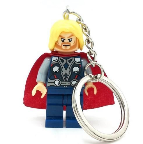 8111162306793 - THE GOD OF THUNDER THOR SUPER HEROES MINIFIGURES KEYCHAIN BUILDING BLOCKS BRICKS SIZE 4.5 CM NO ORIGNIAL BOX,NEW IN SEALED BAG