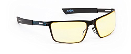 0811127018768 - GUNNAR OPTIKS BLIZZARD HEROES OF THE STORM, SIEGE IN A ONYX ICE WIDE FRAME WITH AMBER LENSES ADVANCED COMPUTER GLASSES BLI-00126Z