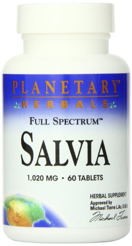 0811181367659 - PLANETARY HERBALS SALVIA WITH MSV 60 TABLETS, 60 COUNT