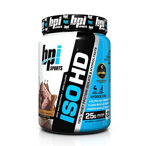 0811213021078 - BPI SPORTS ISO HD WHEY PROTEIN ISOLATE AND HYDROLYSATE, CHOCOLATE BROWNIE, 1.6 P