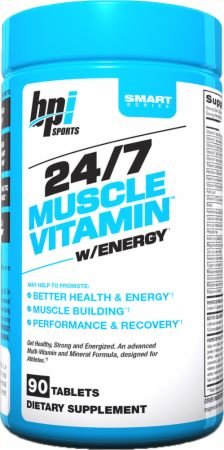 0811213022556 - BPI SPORTS | 24/7 MUSCLE VITAMIN WITH ENERGY | MULTIVITAMIN TABLETS FOR OPTIMAL HEALTH | 30 SERVINGS