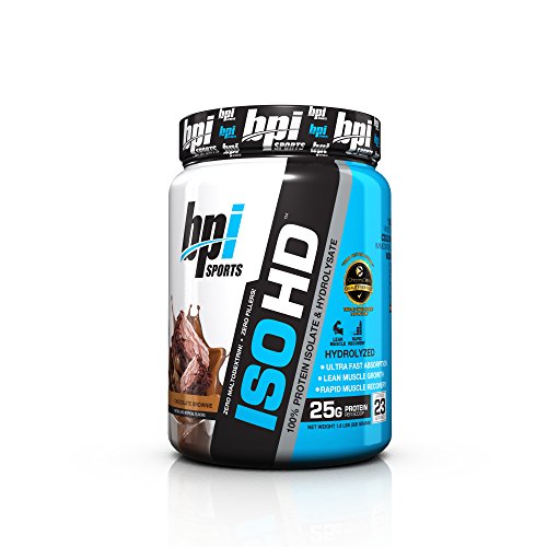 0811213026967 - BPI SPORTS ISO HD 100% PROTEIN ISOLATE & HYDROLYSATE, CHOCOLATE BROWNIE, 1.8 POUND