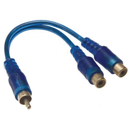 0811234018507 - ABSOLUTE ABC-2F1M (BLUE) Y-ADAPTER 2F-1M ABC SERIES RCA INTERCONNECT AUDIO CABLE