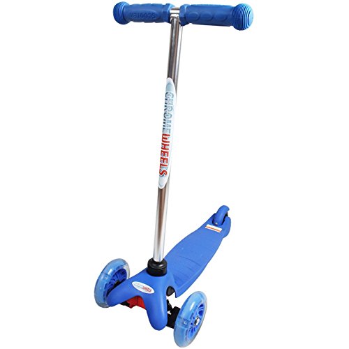 8113350384163 - CHROME WHEELS THREE WHEEL SCOOTER FOR KIDS 2-5 YEARS - BLUE