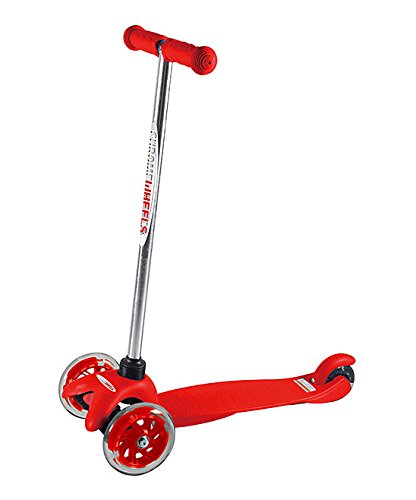 8113350396081 - CHROME WHEELS THREE WHEEL SCOOTER FOR KIDS 2-5 YEARS - RED