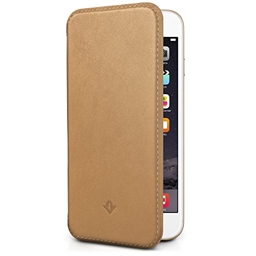 0811370020303 - TWELVE SOUTH SURFACEPAD FOR APPLE IPHONE 6 PLUS/6S PLUS, CAMEL | ULTRA-SLIM LUXURY LEATHER COVER + DISPLAY STAND