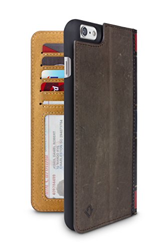 0811370020334 - TWELVE SOUTH BOOKBOOK FOR IPHONE 6 PLUS/6S PLUS, BROWN | 3-IN-1 LEATHER WALLET CASE