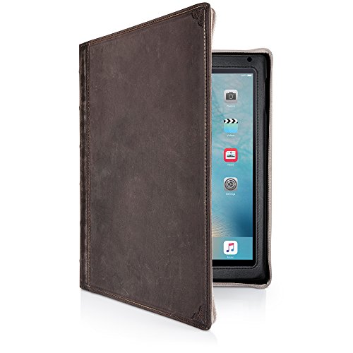 0811370020686 - TWELVE SOUTH BOOKBOOK COVER FOR IPAD AIR, BROWN | VINTAGE LEATHER 3-IN-1 CASE FITS 1ST AND 2ND GEN IPAD AIR