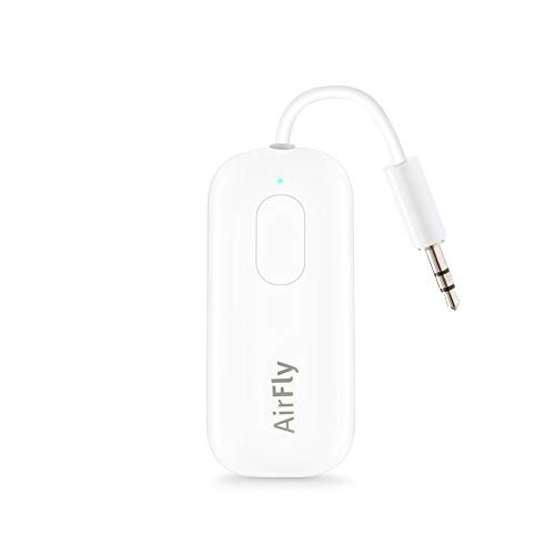 0811370025025 - TWELVE SOUTH AIRFLY PRO DELUXE | BLUETOOTH WIRELESS AUDIO TRANSMITTER/RECEIVER FOR UP TO 2 AIRPODS/WIRELESS HEADPHONES USE WITH 3.5MM AUDIO JACK; INTERNATIONAL HEADPHONE ADAPTER & TRAVEL CASE