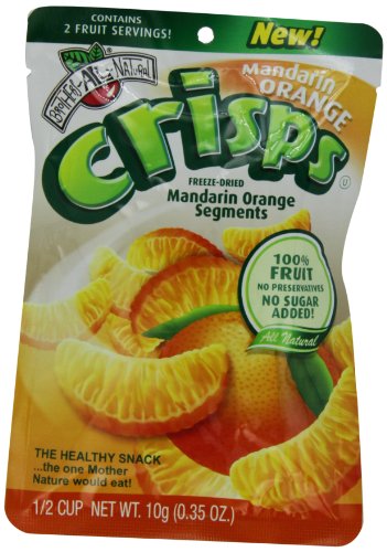 0811387013916 - BROTHERS-ALL-NATURAL FREEZE DRIED FRUIT CRISPS, MANDARIN ORANGE CRISPS, NO SUGAR ADDED, 10 GRAM POUCHES, 12 COUNT, (PACK OF 2)