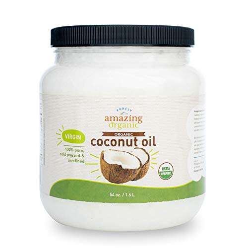 0811449020456 - PURELY AMAZING ORGANICS - CERTIFIED ORGANIC VIRGIN COCONUT OIL (54 OZ) NON-GMO COLD PRESSED, GREAT FOR SKIN, HAIR & COOKING