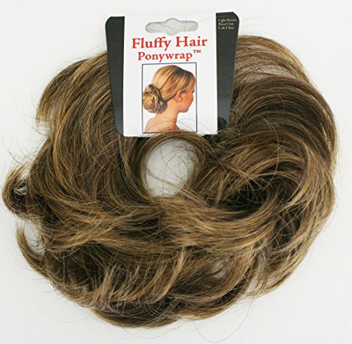 0811491051019 - MIA FLUFFY HAIR PONYWRAP-PONYTAILER MADE OUT OF SYNTHETIC/FAUX WIG HAIR-INSTANT HAIR/INSTANT VOLUME! LIGHT BROWN/FROSTED COLOR-ONE SIZE FITS ALL (1 PIECE PER CARD)