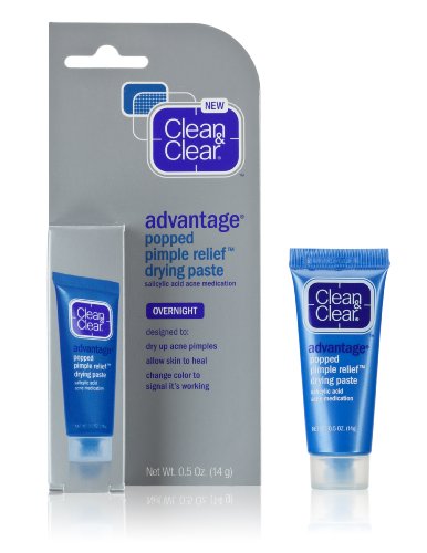 0811524340042 - CLEAN & CLEAR ADVANTAGE POPPED PIMPLE RELIEF DRYING PASTE, 0.5 OUNCE (PACK OF 2)